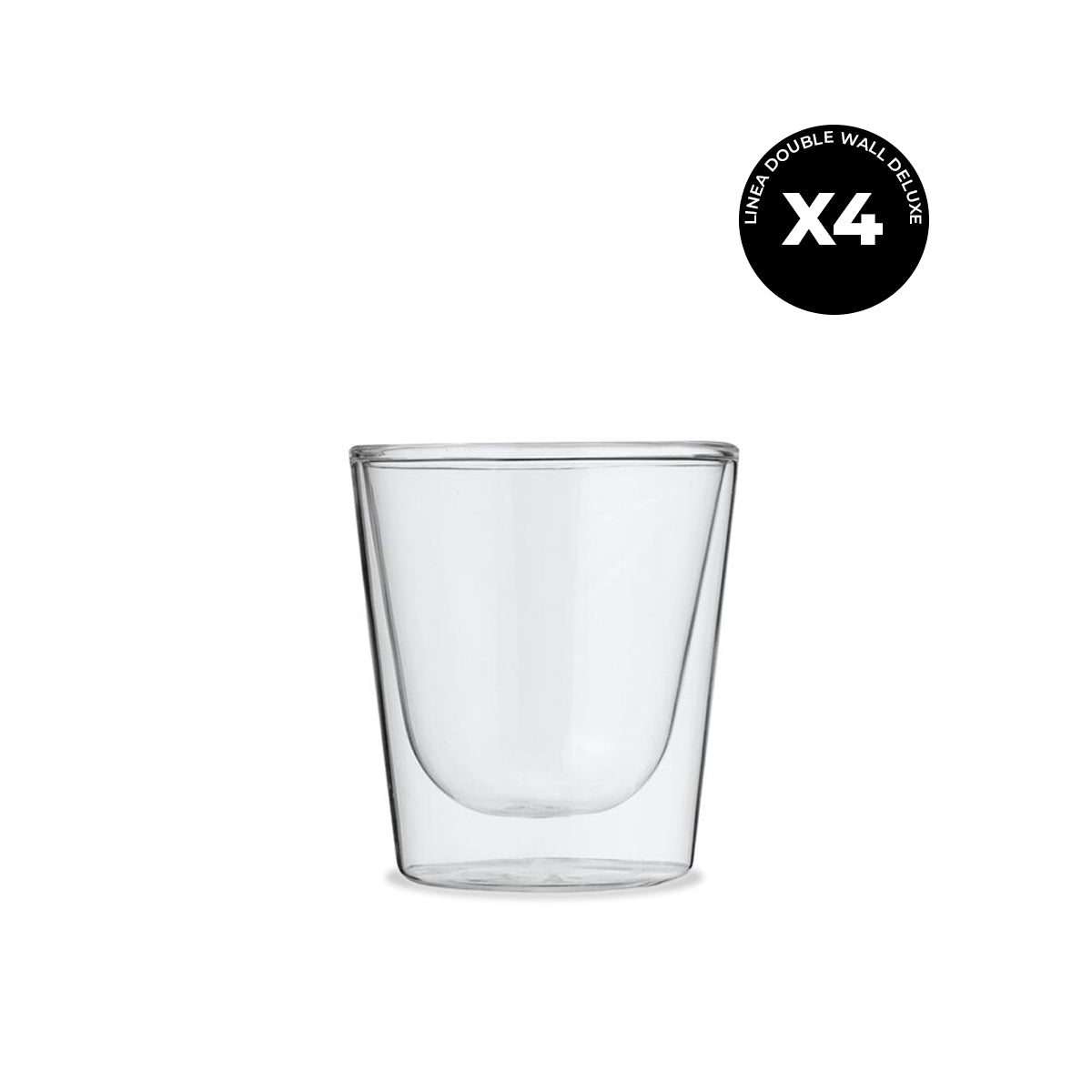 Set 4 Vasos doble Cristal de 150 ml