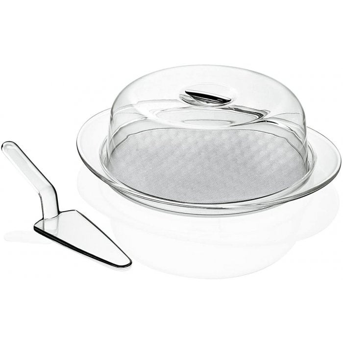 Boîte De Transport à Gâteau Guzzini Chef Line - Diamètre 33 Cm, Hauteur 17 Cm, Blanc, Lavable Au Lave-vaisselle